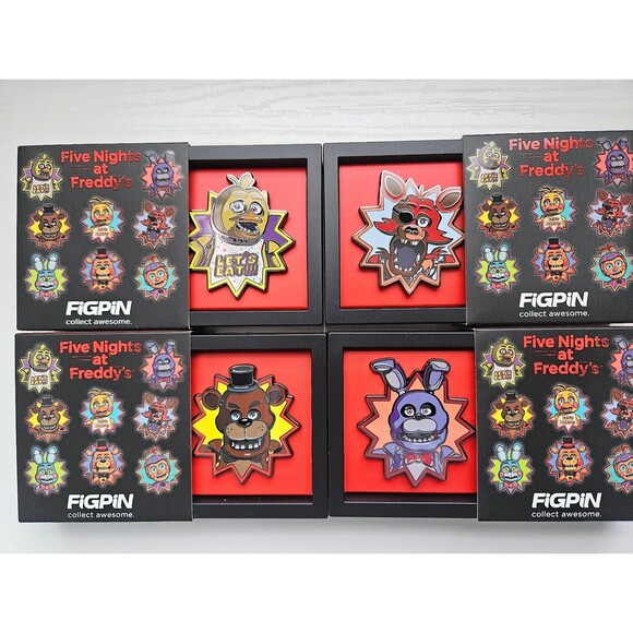 Five Nights at Freddy's Series 2 FiGPiN Lot of 4. Foxy/Bonnie/Freddy/Chica - Picture 2 of 4